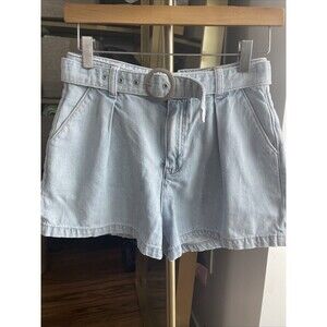 Paige Jeans Pleated Short Belted Size 26 Small